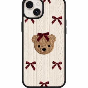 Teddy Bow Protective Case for iPhone 15