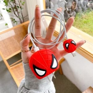 Superhero Adapter Cover & Cable Protector Set (Red)